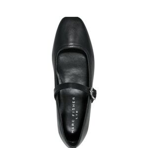 MARC FISHER GARISSA MARY JANE BALLET FLAT, black size 8